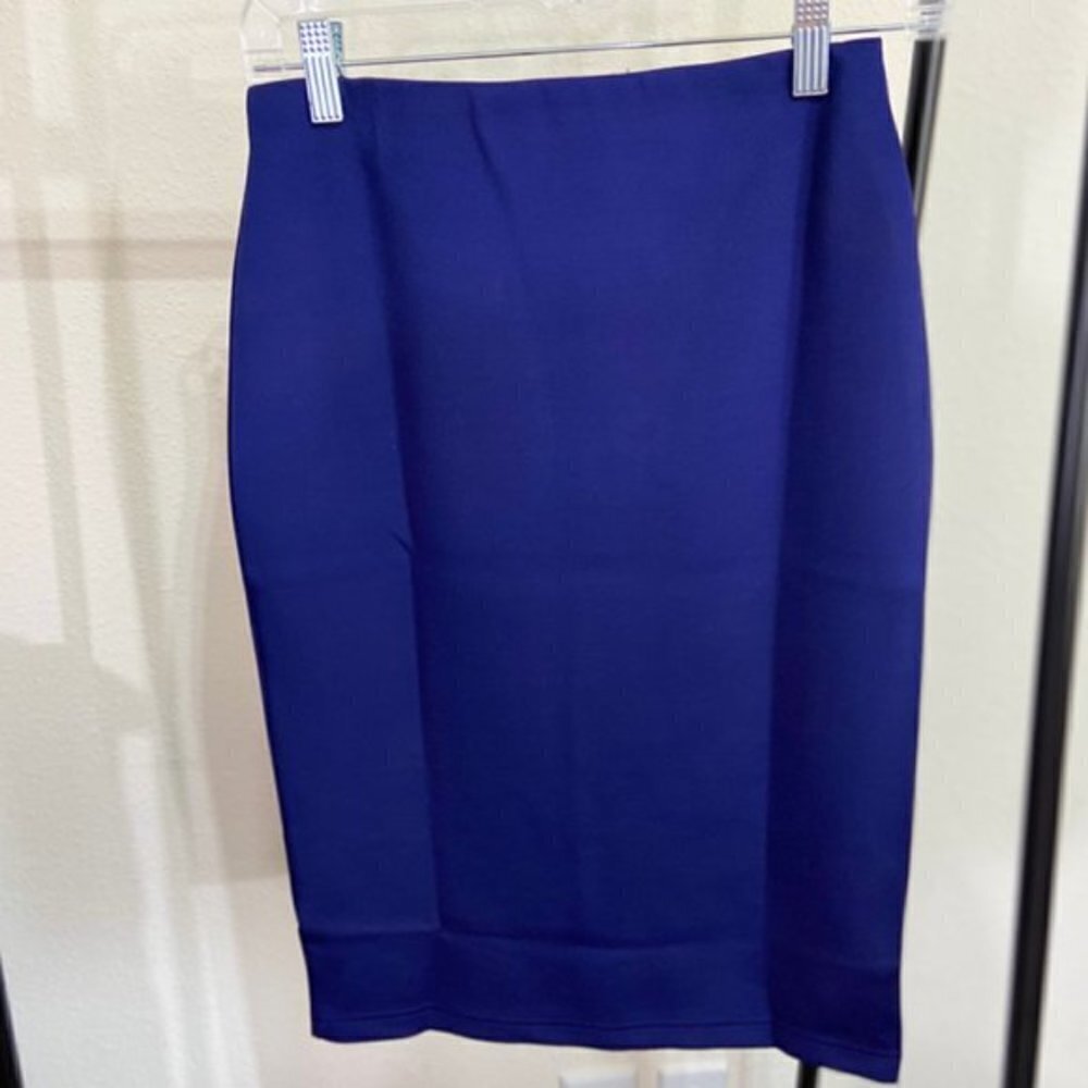 Line & Dot NWT Blue Peplum Pencil Skirt Size Small - Picture 7 of 16